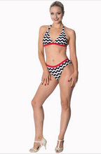 Laden Sie das Bild in den Galerie-Viewer, Zick-Zack-Bikini Coffee im Retro-Stil
