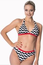 Laden Sie das Bild in den Galerie-Viewer, Zick-Zack-Bikini Coffee im Retro-Stil
