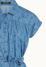 Laden Sie das Bild in den Galerie-Viewer, Hemdblusenkleid 40's Amy Coco, Blau
