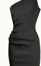 Laden Sie das Bild in den Galerie-Viewer, Bleistiftkleid Norma im Wiggel-Stil, Schwarz
