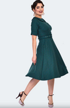 Laden Sie das Bild in den Galerie-Viewer, Swingkleid Check Midi 40's, Mehrfarbig
