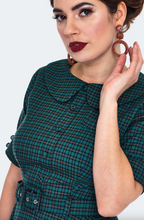 Laden Sie das Bild in den Galerie-Viewer, Swingkleid Check Midi 40's, Mehrfarbig
