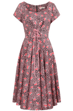 Laden Sie das Bild in den Galerie-Viewer, Swingkleid "Lola Cherry Leopard", Pink
