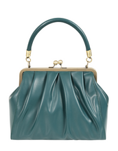 Laden Sie das Bild in den Galerie-Viewer, Vintage Tasche mit Schultergurt , Scarlett Frame , Grün-Petrol
