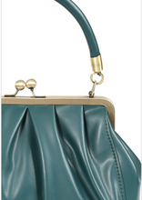 Laden Sie das Bild in den Galerie-Viewer, Vintage Tasche mit Schultergurt , Scarlett Frame , Grün-Petrol

