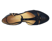Laden Sie das Bild in den Galerie-Viewer, Vintage Sandalen Roma, Vegan, Schwarz
