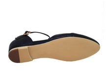 Laden Sie das Bild in den Galerie-Viewer, Vintage Sandalen Roma, Vegan, Schwarz
