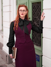 Laden Sie das Bild in den Galerie-Viewer, The Art Deco Dream Skirt, Plum
