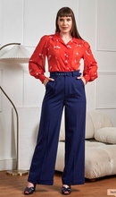 Laden Sie das Bild in den Galerie-Viewer, Swinghose Joanna 40's , Navy
