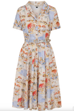 Laden Sie das Bild in den Galerie-Viewer, Swingkleid Bella Retro Beach, Creme
