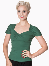 Laden Sie das Bild in den Galerie-Viewer, Top She Who Dares, Forest Grün, Plus Size
