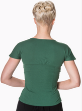 Laden Sie das Bild in den Galerie-Viewer, Top She Who Dares, Forest Grün, Plus Size
