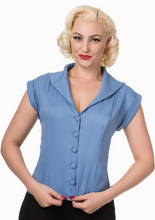 Laden Sie das Bild in den Galerie-Viewer, Bluse Dream Master, Hellblau
