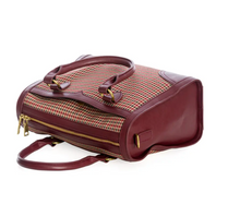 Laden Sie das Bild in den Galerie-Viewer, Henkeltasche Uptown Girl, Braun-Bordeaux
