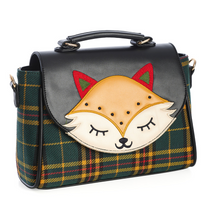Laden Sie das Bild in den Galerie-Viewer, Handtasche Scandi Fox mit gesticktem Fuchs-Motiv
