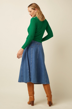Laden Sie das Bild in den Galerie-Viewer, Jeansrock Dolly, Denim
