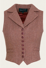 Laden Sie das Bild in den Galerie-Viewer, The Watchmaker’s Waistcoat – Rust &amp; Tan Wool Tweed
