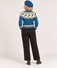 Laden Sie das Bild in den Galerie-Viewer, Fair-Isle-Strickpullover Puffin Corsair, Blau
