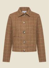 Laden Sie das Bild in den Galerie-Viewer, Cecil Jacket Tartan Tweed Caramel
