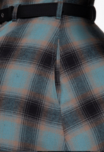 Laden Sie das Bild in den Galerie-Viewer, Hemdblusenkleid Jayne – Light Blue &amp; Navy
