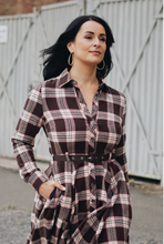 Laden Sie das Bild in den Galerie-Viewer, Hemdblusenkleid Jayne – Rose
