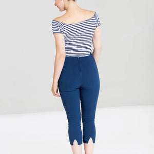 Caprihose Tina , blau