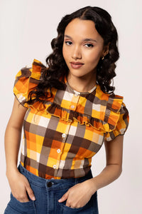 Bluse Darlene Check 40's, Multi