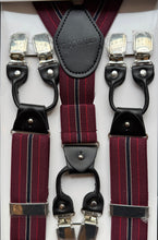 Laden Sie das Bild in den Galerie-Viewer, Hosenträger Nicholas Braces, Dunkelrot
