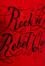 Laden Sie das Bild in den Galerie-Viewer, T-Shirt Rock&#39;n Roll Queen, rot

