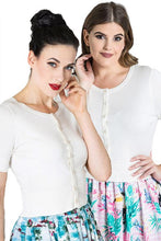 Laden Sie das Bild in den Galerie-Viewer, Cardigan Wendi, Kurzarm, Ivory
