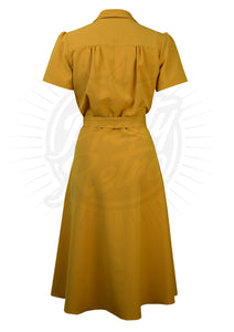 Blusenkleid Pretty 40s,senf